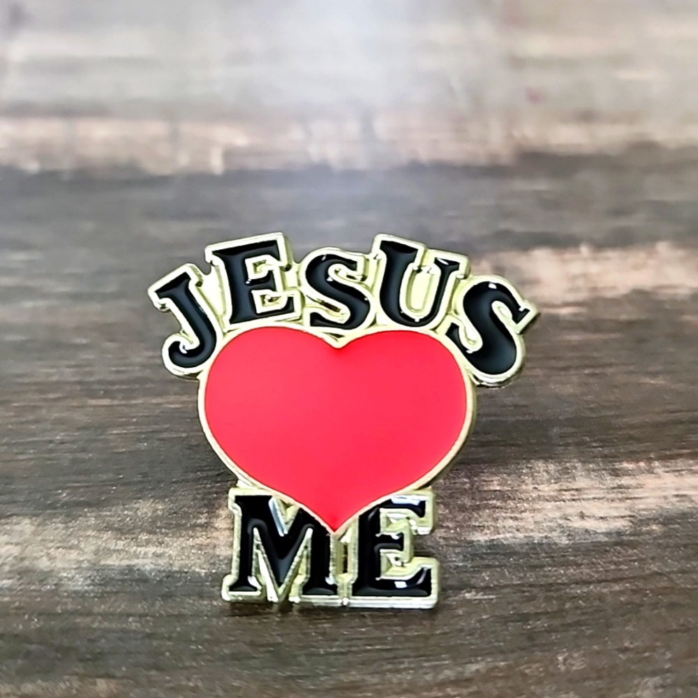 Jesus Loves Me pin BROOCH